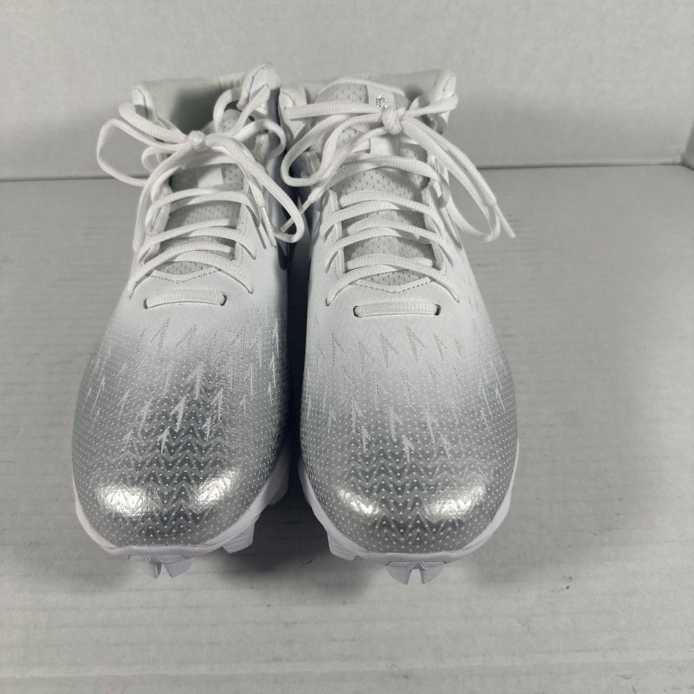 Under Armour‎ Spotlight Franchise Rm 4.0 Men Sz 13 White Silver Football Cleats